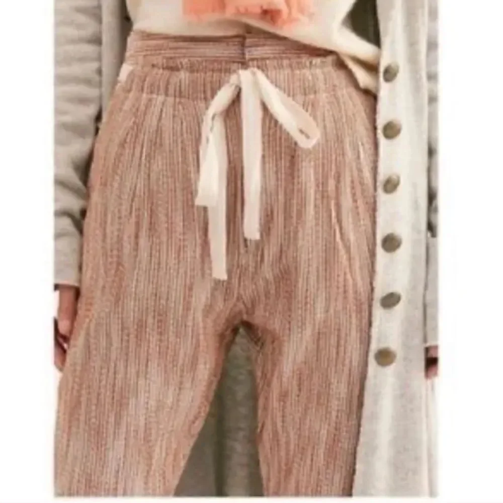 Revolve Free People Light at Sunrise Crop Pants (gray belt version)